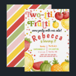 Twotti Frutti Fruity Fun Second Birthday Party Invitation<br><div class="desc">Twotti Frutti Fruity Fun Second Birthday Party Invitation</div>