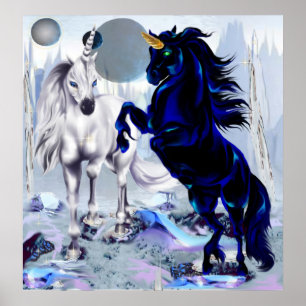 TwoUnicornsFantasy Poster