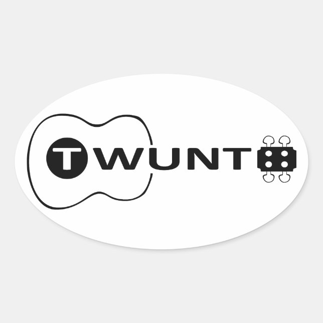 TWUNT Gifts Oval Sticker (Front)