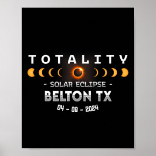 Tx Total Solar Eclipse 2024  Poster