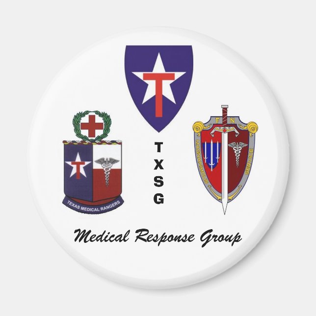 TXSG Medical Response Group Magnet (Front)