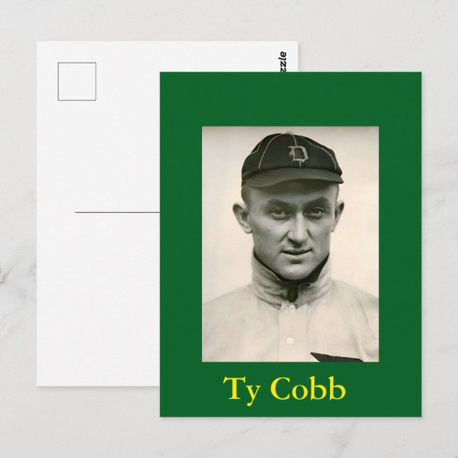 Ty Cobb Postcard (Front/Back)