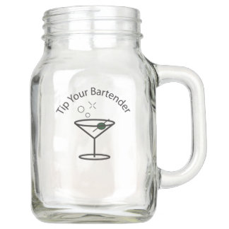 TYB Martini Logo Mason Jar