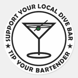 TYB Support Your Local Dive Classic Round Sticker