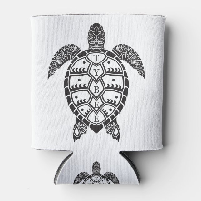 tybee black turtle can cooler (Front)