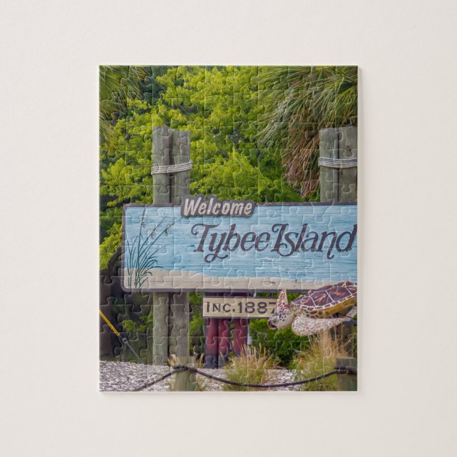 tybee island beach jigsaw puzzle (Vertical)