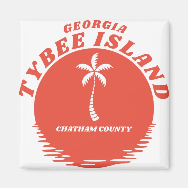 Tybee Island Chatham County Georgia Magnet (Front)