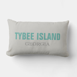 Tybee Island Georgia Beach Throw Pillow