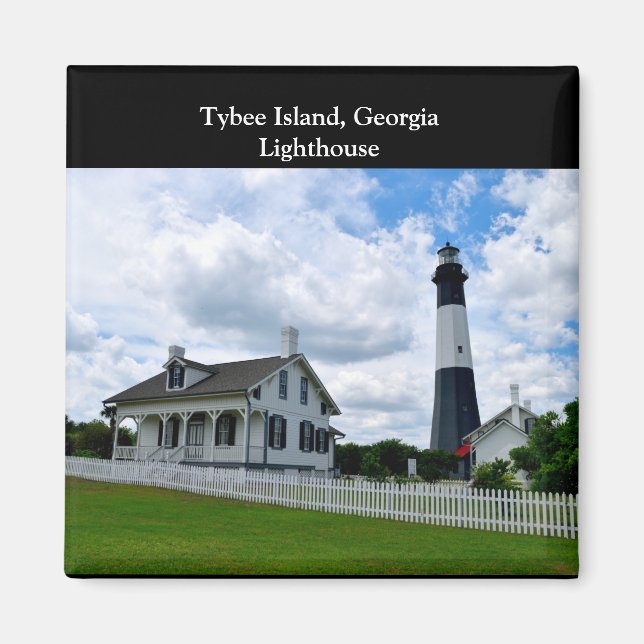 Tybee Island, Georgia Lighthouse Magnet (Front)