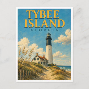 Tybee Island Georgia Tybee Lighthouse GeoSaga Postcard