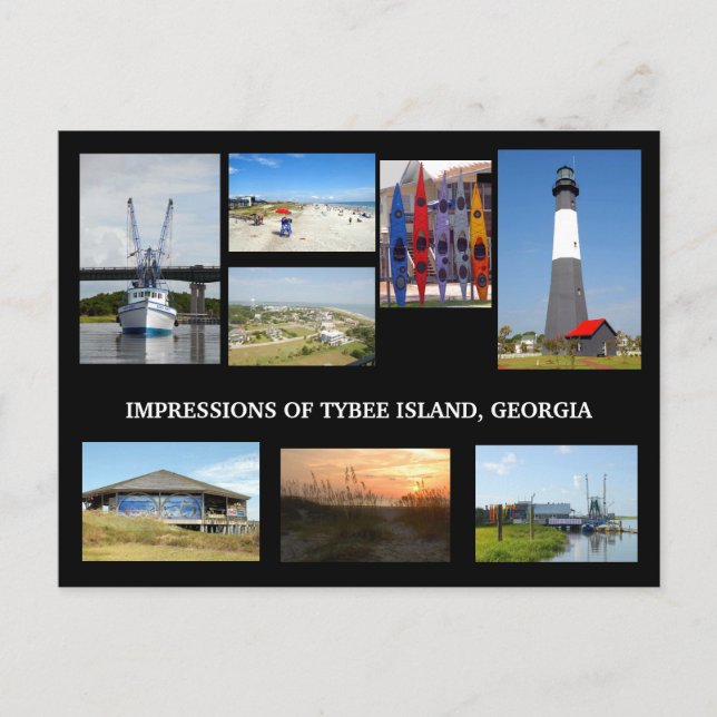 Tybee Island Georiga Postcard (Front)