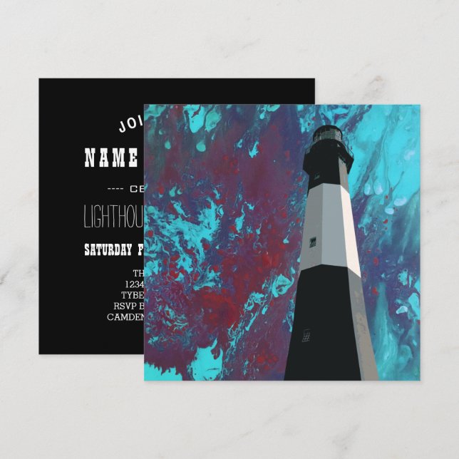 tybee island light station invitation (Front/Back)