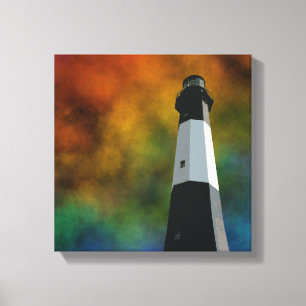 tybee island lighthouse canvas print