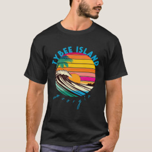 Tybee Island Retro 1980s Style Georgia Beach T-Shirt