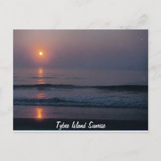 Tybee Island Sunrise Georgia Postcard