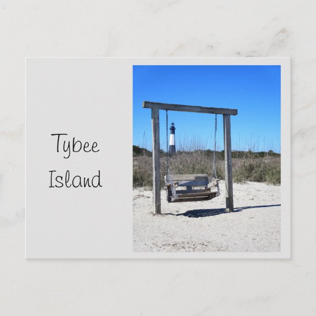Tybee Island Swing Postcard (Front)
