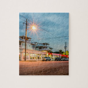 tybee island town savannah georgia ocean evening h jigsaw puzzle