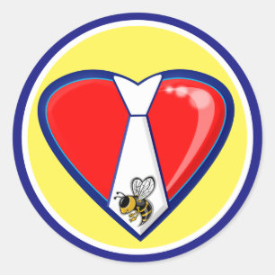 TYBEE LOVE CLASSIC ROUND STICKER