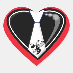 TYBEE LOVE HEART STICKER