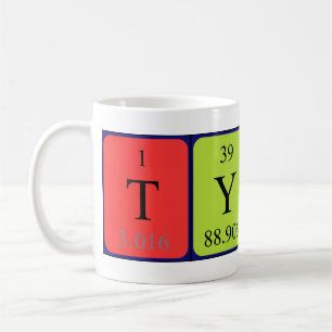 Tycho periodic table name mug