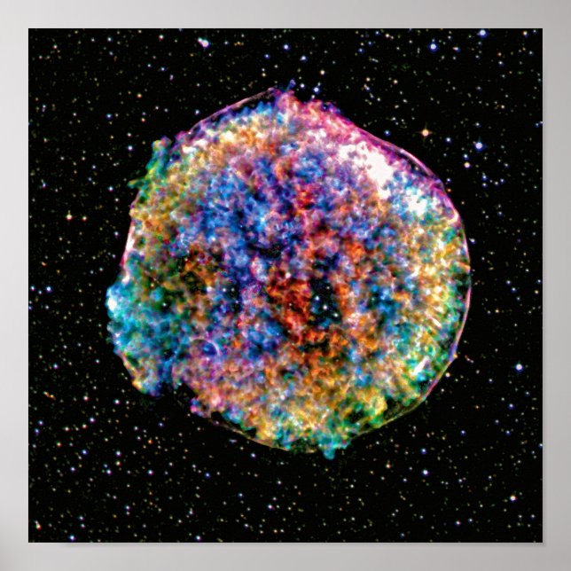 Tycho Supernova SN 1572 NASA Outer Space Photo Poster (Front)