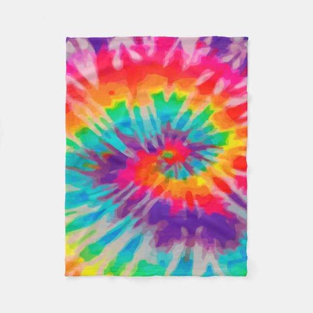 Tye-Dye-3 Fleece Blanket (Front)