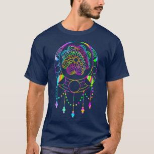 Tye Dye Celestial Moon Phase Zen Yoga Bohemian T-Shirt