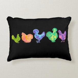 tye dye chicken pillow