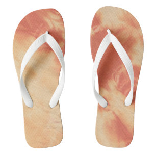 Tye Dye Composition #10 by Michael Moffa Flip Flops