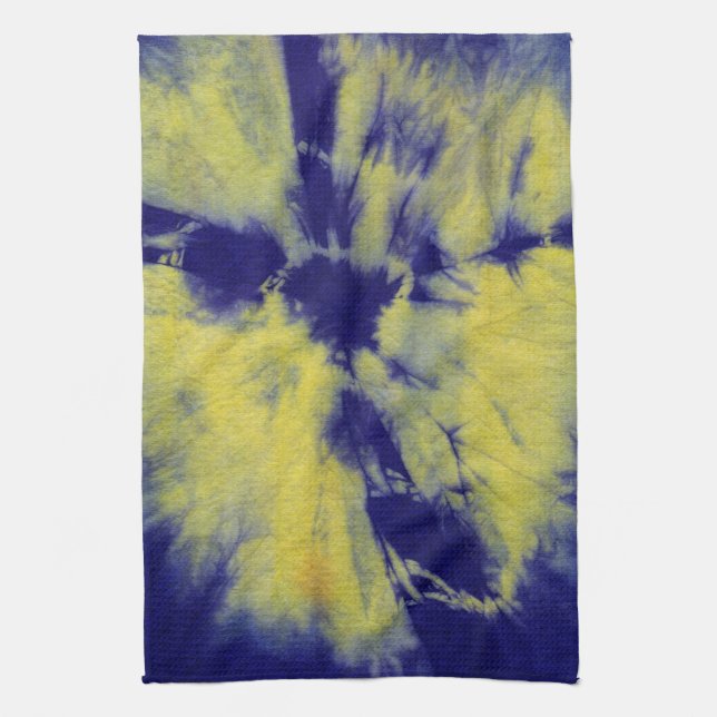Tye Dye Composition #11 by Michael Moffa Kitchen Towel (Vertical)