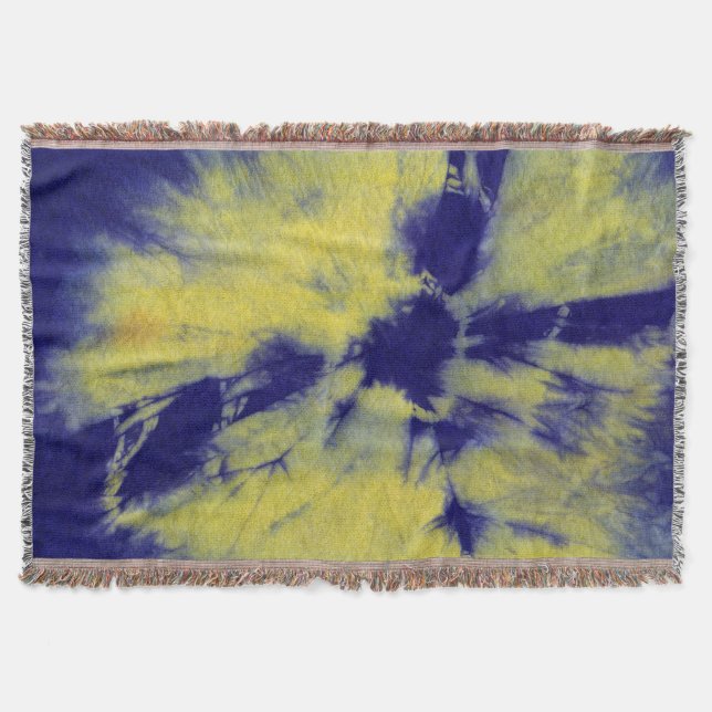 Tye Dye Composition #11 by Michael Moffa Throw Blanket (Front)