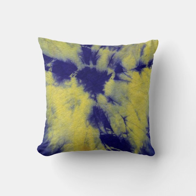 Tye Dye Composition #11 by Michael Moffa Throw Pillow (Front)