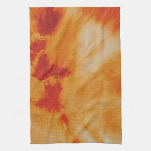 Tye Dye Composition #12 by Michael Moffa Kitchen Towel