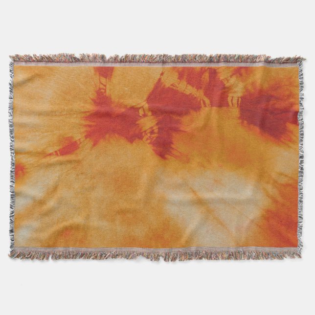 Tye Dye Composition #12 by Michael Moffa Throw Blanket (Front)