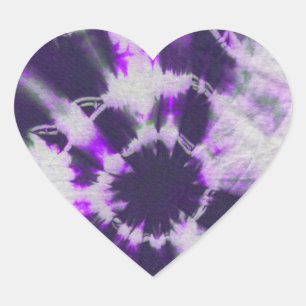 Tye Dye Composition #1 by Michael Moffa Heart Sticker