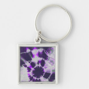 Tye Dye Composition #1 by Michael Moffa Keychain