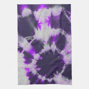 Tye Dye Composition #1 by Michael Moffa Kitchen Towel
