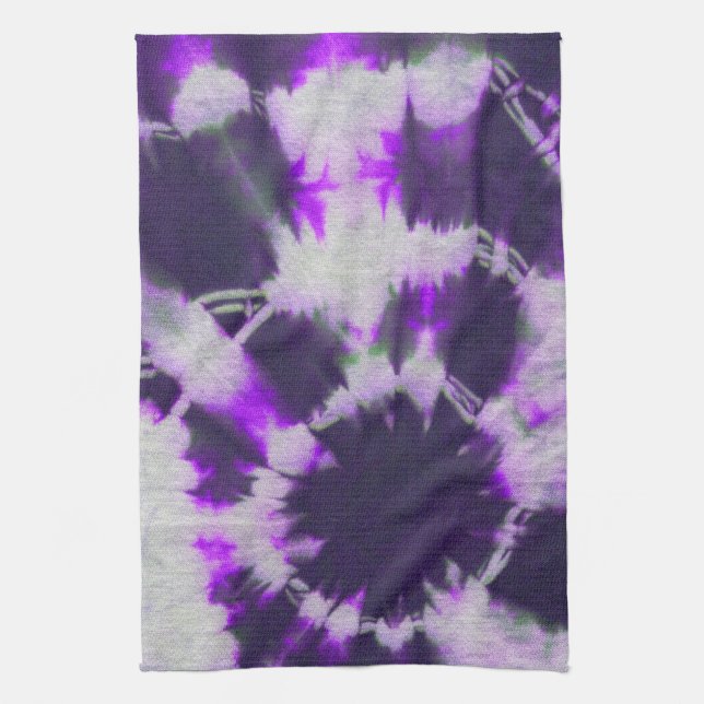 Tye Dye Composition #1 by Michael Moffa Kitchen Towel (Vertical)