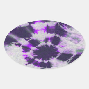 Tye Dye Composition #1 by Michael Moffa Oval Sticker