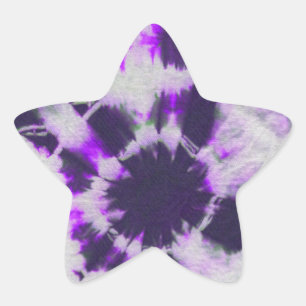 Tye Dye Composition #1 by Michael Moffa Star Sticker