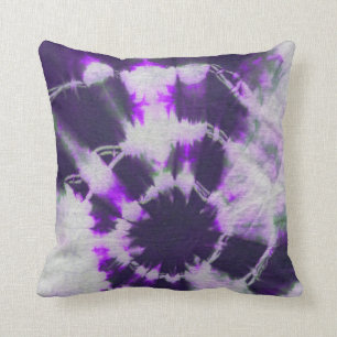 Tye Dye Composition #1 by Michael Moffa Throw Pillow