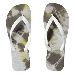 Tye Dye Composition #2 by Michael Moffa Flip Flops