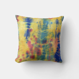 Tye Dye Composition #5 by Michael Moffa Throw Pillow