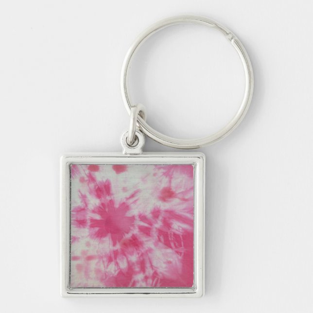Tye Dye Composition #6 by Michael Moffa Keychain (Front)