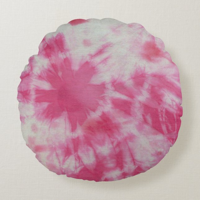 Tye Dye Composition #6 by Michael Moffa Round Pillow (Front)