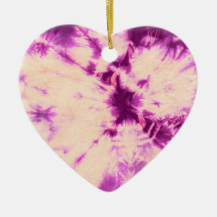 Tye Dye Composition #7 by Michael Moffa Ceramic Ornament