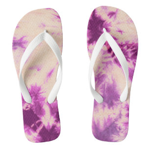 Tye Dye Composition #7 by Michael Moffa Flip Flops