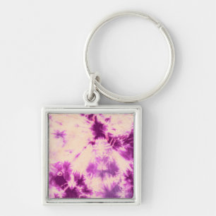 Tye Dye Composition #7 by Michael Moffa Keychain