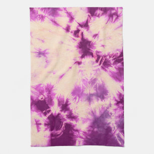 Tye Dye Composition #7 by Michael Moffa Kitchen Towel