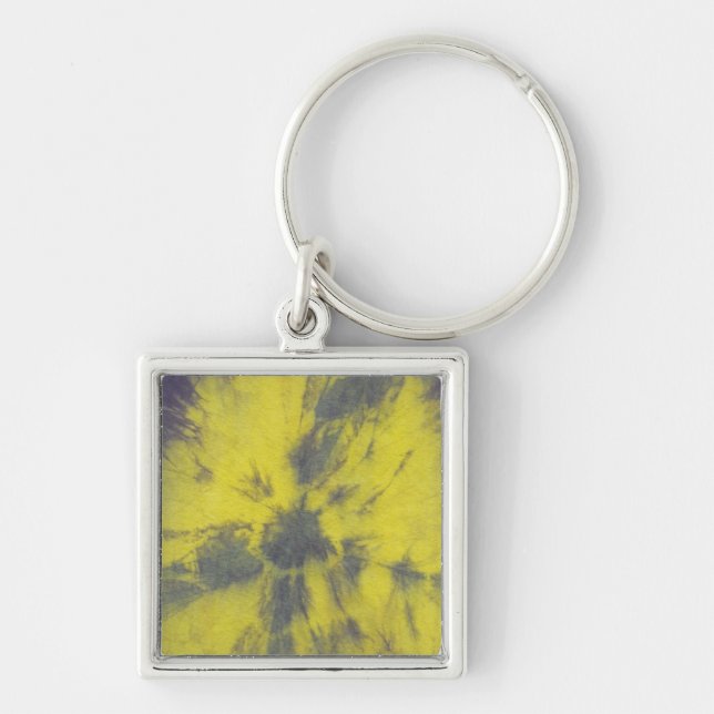 Tye Dye Composition #8 by Michael Moffa Keychain (Front)